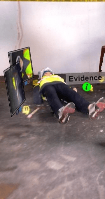 3D Scanned Crime Scene in Virtual Reality